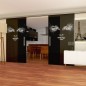 Glasschiebetür SLIM-LINE Angel Eyes Gelasert Auf Grauglas Glasschiebetür SLIM-LINE Angel Eyes Gelasert Auf Grauglas