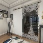 Glasschiebetür SLIM-LINE Eifelturm 2 Gelasert Auf Grauglas Glasschiebetür SLIM-LINE Eifelturm 2 Gelasert Auf Grauglas