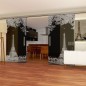 Glasschiebetür SLIM-LINE Eifelturm 2 Gelasert Auf Grauglas Glasschiebetür SLIM-LINE Eifelturm 2 Gelasert Auf Grauglas