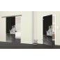 Glasschiebetür SLIM-LINE Klippe Gelasert Auf Grauglas Glasschiebetür SLIM-LINE Klippe Gelasert Auf Grauglas