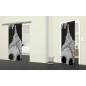 Glasschiebetür SLIM-LINE Eifelturm 3 Gelasert Auf Grauglas Glasschiebetür SLIM-LINE Eifelturm 3 Gelasert Auf Grauglas