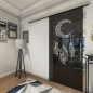 Glasschiebetür SLIM-LINE Dreamcatcher Gelasert Auf Grauglas Glasschiebetür SLIM-LINE Dreamcatcher Gelasert Auf Grauglas