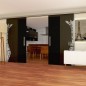 Glasschiebetür SLIM-LINE Giraffe Gelasert Auf Grauglas Glasschiebetür SLIM-LINE Giraffe Gelasert Auf Grauglas