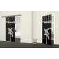 Glasschiebetür SLIM-LINE Kitchen Gelasert Auf Grauglas Glasschiebetür SLIM-LINE Kitchen Gelasert Auf Grauglas