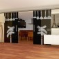 Glasschiebetür SLIM-LINE Kitchen Gelasert Auf Grauglas Glasschiebetür SLIM-LINE Kitchen Gelasert Auf Grauglas