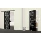 Glasschiebetür SLIM-LINE Hopscotch Gelasert Auf Grauglas Glasschiebetür SLIM-LINE Hopscotch Gelasert Auf Grauglas