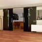 Glasschiebetür SLIM-LINE Floral Schwert Gelasert Auf Grauglas Glasschiebetür SLIM-LINE Floral Schwert Gelasert Auf Grauglas