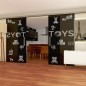 Glasschiebetür SLIM-LINE Toys Gelasert Auf Grauglas Glasschiebetür SLIM-LINE Toys Gelasert Auf Grauglas