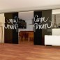 Glasschiebetür SLIM-LINE Carpe Diem Gelasert Auf Grauglas Glasschiebetür SLIM-LINE Carpe Diem Gelasert Auf Grauglas