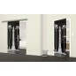 Glasschiebetür SLIM-LINE Leuchtturm 4 Gelasert Auf Grauglas Glasschiebetür SLIM-LINE Leuchtturm 4 Gelasert Auf Grauglas