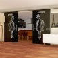Glasschiebetür SLIM-LINE Gents Gelasert Auf Grauglas Glasschiebetür SLIM-LINE Gents Gelasert Auf Grauglas