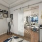 Glasschiebetür PIPE-LINE Abstrakt 7 Gelasert Auf Klarglas Glasschiebetür PIPE-LINE Abstrakt 7 Gelasert Auf Klarglas