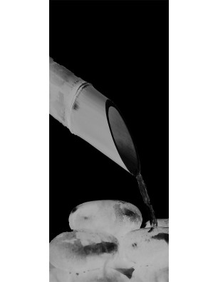 Glasschiebetür PIPE-LINE Wellness  Gelasert Auf Grauglas
