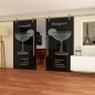 Glasschiebetür PIPE-LINE Daiquiri Gelasert Auf Grauglas Glasschiebetür PIPE-LINE Daiquiri Gelasert Auf Grauglas