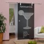 Glasschiebetür PIPE-LINE Margarita Gelasert Auf Grauglas Glasschiebetür PIPE-LINE Margarita Gelasert Auf Grauglas