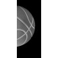 Lichtausschnitt Basketball Gelasert Auf Klarglas Lichtausschnitt Basketball Gelasert Auf Klarglas