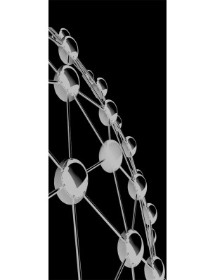 Lichtausschnitt Network Gelasert Auf Klarglas