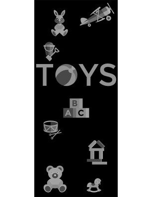 Lichtausschnitt Toys Gelasert Auf Klarglas