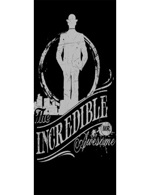 Lichtausschnitt Mr. Incredible Gelasert Auf Klarglas