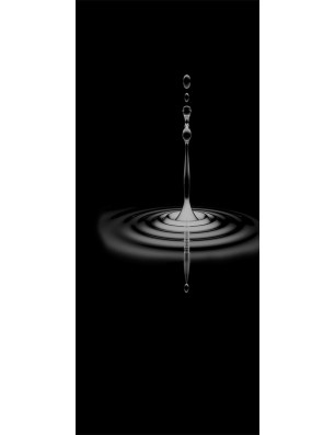 Lichtausschnitt Wasser 4 Gelasert Auf Grauglas