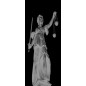 Lichtausschnitt Justitia Gelasert Auf Grauglas Lichtausschnitt Justitia Gelasert Auf Grauglas
