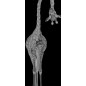 Lichtausschnitt Giraffenhals Gelasert Auf Grauglas Lichtausschnitt Giraffenhals Gelasert Auf Grauglas