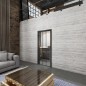 Ganzglastür Loft Schwarzlack 12 Auf Klarglas