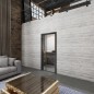 Ganzglastür Loft Schwarzlack 21 Auf Klarglas
