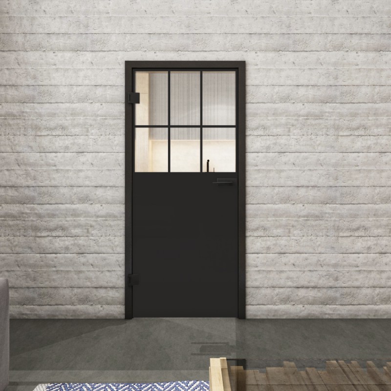 Ganzglastür Loft Schwarzlack 27 Auf Klarglas Ganzglastür Loft Schwarzlack 27 Auf Klarglas