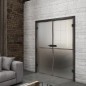 Ganzglastür Loft Rosteisen Genietet 04 Blickdicht Ganzglastür Loft Rosteisen Genietet 04 Blickdicht