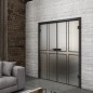 Ganzglastür Loft Schwarzlack 15 Blickdicht Ganzglastür Loft Schwarzlack 15 Blickdicht