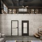 Ganzglastür Loft Schwarzlack 18 Blickdicht Ganzglastür Loft Schwarzlack 18 Blickdicht