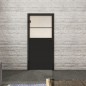 Ganzglastür Loft Schwarzlack 22 Blickdicht Ganzglastür Loft Schwarzlack 22 Blickdicht