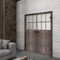 Ganzglastür Loft Rosteisen Genietet 21 Blickdicht Ganzglastür Loft Rosteisen Genietet 21 Blickdicht