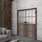 Ganzglastür Loft Rosteisen Genietet 22 Blickdicht Ganzglastür Loft Rosteisen Genietet 22 Blickdicht