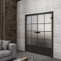 Ganzglastür Loft Schwarzlack 34 Blickdicht Ganzglastür Loft Schwarzlack 34 Blickdicht