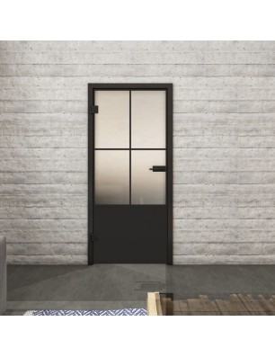 Ganzglastür Loft Schwarzlack 36 Blickdicht-modernes Zuhause