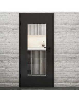 Lichtausschnitt Loft Schwarzlack 04 Auf Klarglas