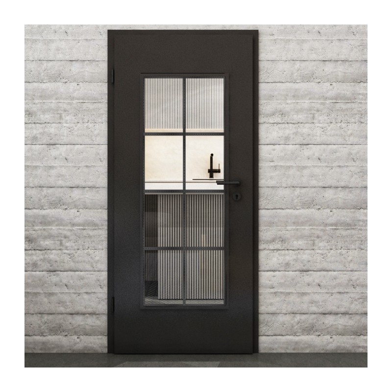 Lichtausschnitt Loft Schwarzeisen Genietet 06 Auf Klarglas Lichtausschnitt Loft Schwarzeisen Genietet 06 Auf Klarglas