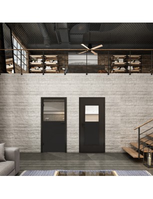 Lichtausschnitt Loft Schwarzlack 22 Auf Klarglas
