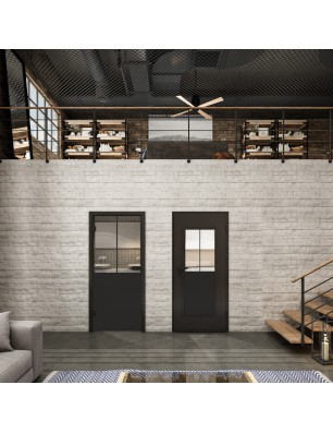 Lichtausschnitt Loft Schwarzlack 26 Auf Klarglas