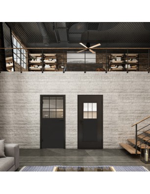Lichtausschnitt Loft Schwarzlack 27 Auf Klarglas