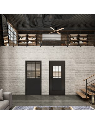 Lichtausschnitt Loft Schwarzlack 28 Auf Klarglas