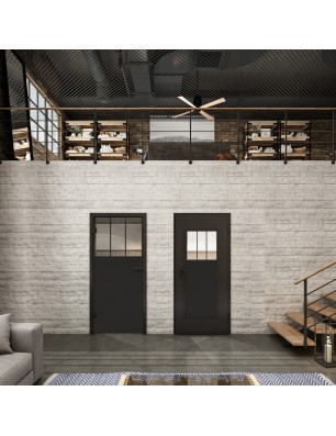 Lichtausschnitt Loft Schwarzlack 29 Auf Klarglas