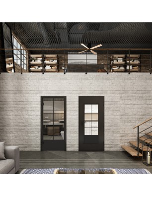 Lichtausschnitt Loft Schwarzlack 34 Auf Klarglas