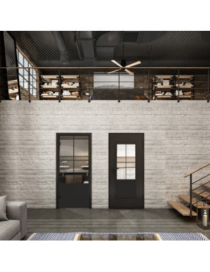Lichtausschnitt Loft Schwarzlack 36 Auf Klarglas