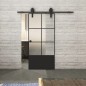 Glasschiebetür BARN-LINE Loft Schwarzlack 35 Blickdicht Glasschiebetür BARN-LINE Loft Schwarzlack 35 Blickdicht