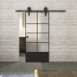 Glasschiebetür BARN-LINE Loft Schwarzlack 34 Blickdicht Glasschiebetür BARN-LINE Loft Schwarzlack 34 Blickdicht