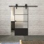 Glasschiebetür BARN-LINE Loft Schwarzlack 32 Blickdicht Glasschiebetür BARN-LINE Loft Schwarzlack 32 Blickdicht