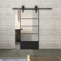 Glasschiebetür BARN-LINE Loft Schwarzlack 31 Blickdicht Glasschiebetür BARN-LINE Loft Schwarzlack 31 Blickdicht